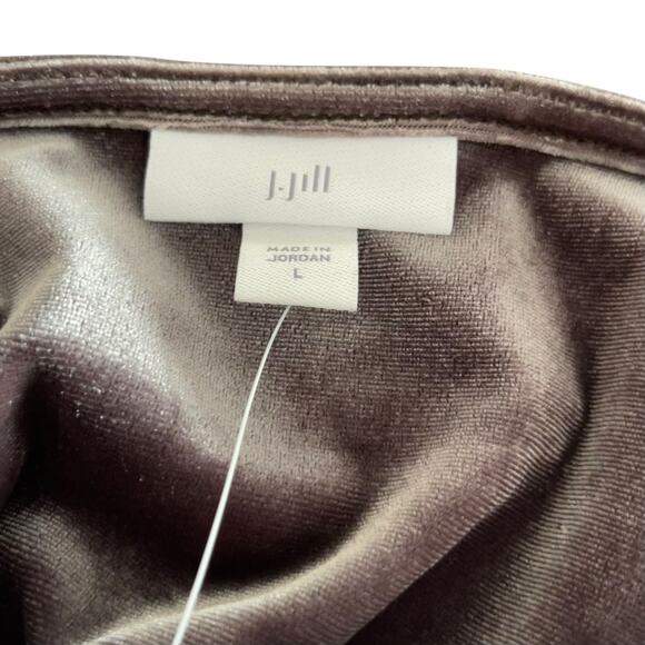 J. Jill Velvet Shirt Popover Top - Picture 5 of 10